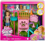 Barbie and Stacie to The Rescue Doll & Playset, Puppy Obstacle Course with Doll, 3 Dog Figures & 18 Accessories