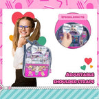 L.O.L. Surprise! Makeup Filled Backpack Set, Including Lip Balm, Nail Polish, Nail File, Hair Bows, and Other Accessories, Perfect for Parties, Sleepovers and Makeovers, Ages 3+, by Townley Girl