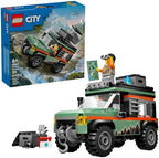 LEGO City Off-Road 4x4 Mountain Truck Toy - Building Toy Set for Kids, Boys and Girls, Ages 6+ - Fun Gift Idea for Birthdays and Holidays - with Adventurer Minifigure and Accessories - 60447