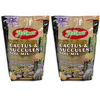 Hoffman 10404 Organic Cactus and Succulent Soil Mix, 4 Quarts, 2 Pack