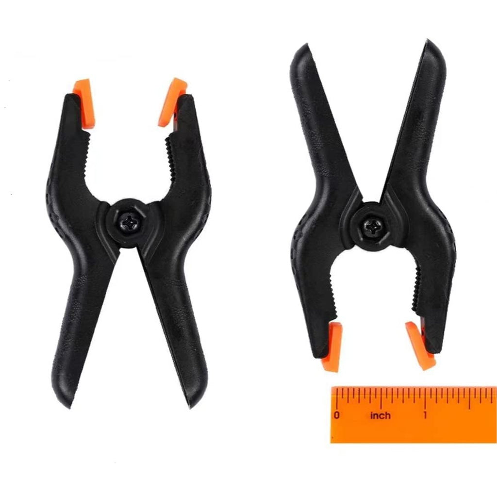 10 Packs of 3.4 inch Professional Plastic Small Spring Clamps Heavy Duty for Crafts or Plastic Clips and Backdrop Clips Clamps for Backdrop Stand,Photography, Home Improvement and so on