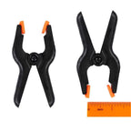 10 Packs of 3.4 inch Professional Plastic Small Spring Clamps Heavy Duty for Crafts or Plastic Clips and Backdrop Clips Clamps for Backdrop Stand,Photography, Home Improvement and so on