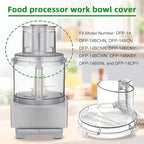 DFP-14NWBCT1 Replacement Food Processor Work Bowl Cover,Compatible with Cuisinart food Processor DLC-005AGTXT1 Bowl, Fits Model DFP-14