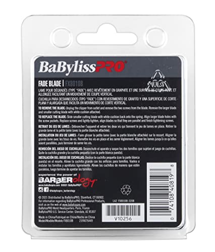 BaBylissPRO Replacement Fade Clipper Blades for FX870, FX825, FX673 Clippers and most 2-hole blade systems