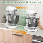 Sliding Mat Compatible with Kitchenaid Mixer 5-8 QT Stand Mixer, Convenient Appliance for Kitchen Appliances, Acrylic Mixer Slider Mat for Kitchenaid Stand Mixer Accessories Attachments