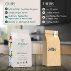 Lifeboost Light Roast Coffee Beans - Non-GMO Single Origin Low Acid Organic Light Roast Coffee - Third Party Tested For Mycotoxins & Pesticides - Whole Bean - 12 Ounces