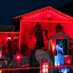 JMEXSUSS Red Halloween Decor String Lights Outdoor Indoor, 66ft 200 LED Red Christmas Lights Clear Wire, 8 Modes Red Halloween Twinkle Fairy Lights Plug in for Halloween Tree Room Party Decorations