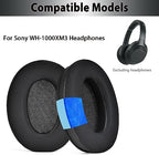 Adhiper Replacement Ear Pads for Sony WH-1000XM3 (WH1000XM3) Noise Canceling Headphones, Upgraded Cooling Gel Earpads Cushions with Softer Protein Leather, Noise Isolation Memory Foam(Black)