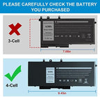 GJKNX 68WH 7.6V Battery Replacement For Dell Latitude 5480 5580 5490 5491 5580 5590 5591 5280 5288 5488 5491 5495 E5480 E5580 E5490 E5590 Precision 3520 3530 Series GD1JP 0GD1JP DY9NT 5YHR4 451-BBZG
