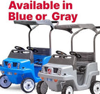 Step2 Side-by-Side Push Around SUV, Kids Push Car, 2 Seats, Stroller Substitute, Includes Seat Belts & Horns, Made of Durable Plastic, Max Weight 100 lbs., For Toddlers 1.5-5 Years Old, Blue
