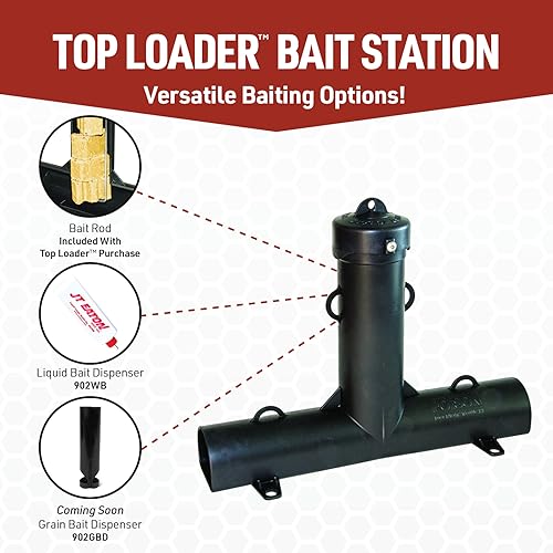 JT Eaton 902R Top Loader Bait Station for mice, Rats and Rodents
