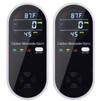3 in 1 Carbon Monoxide Detector, KH Alert Portable Carbon Monoxide Detectors for Travel, Plug in Carbon Monoxide Detector with Temperature Humidity Sensor Built-in, Easy to Read & Install
