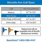 Microlife Wide-Range Replacement Blood Pressure Cuff for Upper Arms 8.7-16.5-Inch