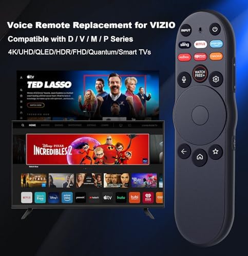 Universal Remote-Control Compatible for Vizio Smart-TV, XRT270-Remote-Bluetooth Voice Replacement Applicable with 4K Quantum Pro Vizio Smart TV V-Series M-Series and More Vizio Smart TV Models