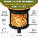 Air Fryer Liners Disposable for Paris Hilton Large 6-Quart Air Fryer, Paris Hilton Air Fryer Accessories, 225PCS 8 Inch Non Stick Paper Liners, Parchment Paper Liners for 6QT Ninja, Gourmia