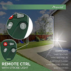 ASPECTEK Yard Sentinel Ultrasonic Animal Repellent, Waterproof Ultrasonic Cat Fox Repeller with Motion Detector, Pet Dog Deterrent, Rabbit Rat Scare for Garden Yard Field Farm, 4 Key Remote (UK Plug)