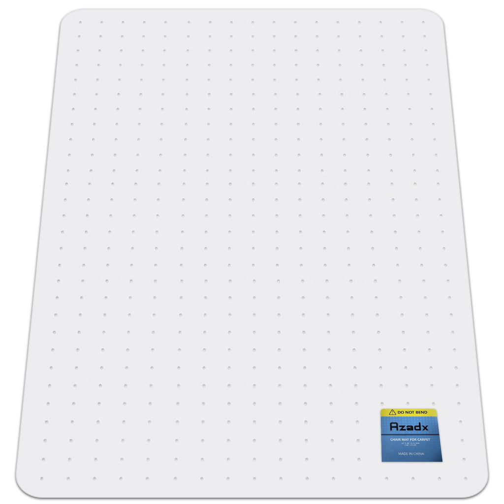 Azadx Heavy Duty Office Chair Mat for Carpet 32" x 48" Hard Material Chair Mat for Carpeted Floor Slip Resistant Carpet Protector for Home Office Easy Glide Desk Floor Mat for Office Chair on Carpets