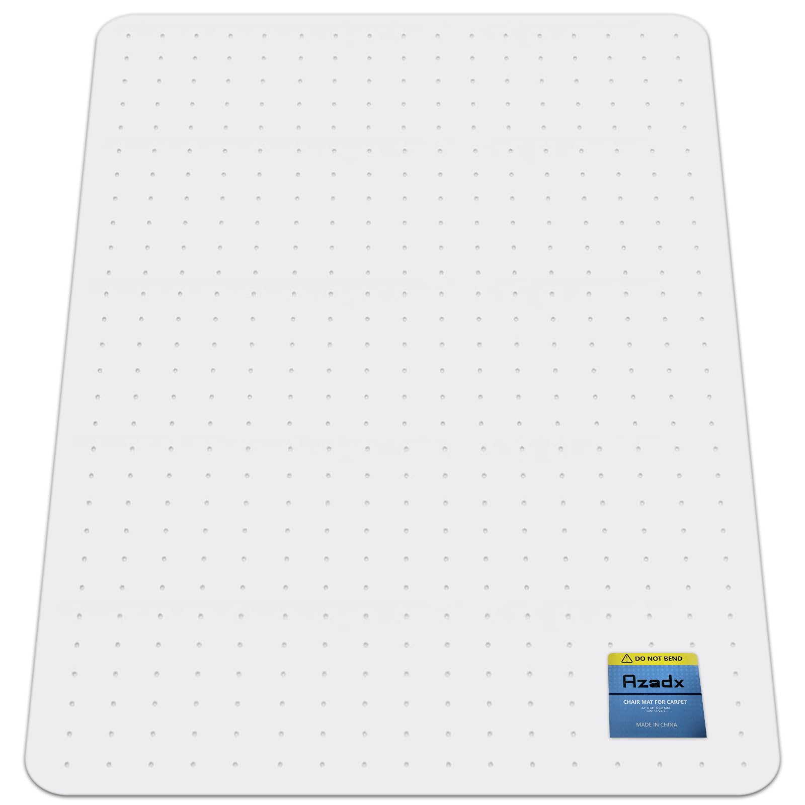 Azadx Heavy Duty Office Chair Mat for Carpet 32" x 48" Hard Material Chair Mat for Carpeted Floor Slip Resistant Carpet Protector for Home Office Easy Glide Desk Floor Mat for Office Chair on Carpets