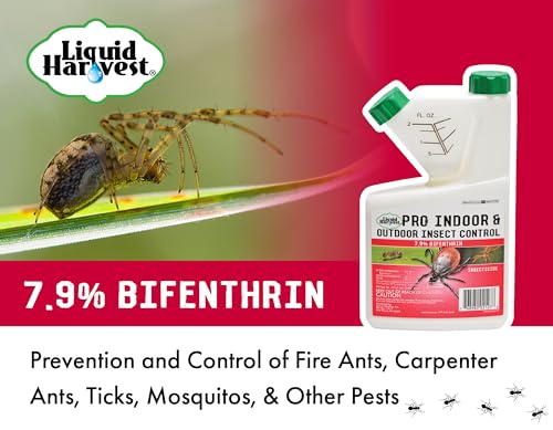 7.9% Bifenthrin Insecticide Concentrate (Equivalent to Leading Brands) – Professional Indoor & Outdoor Insect Control - Kills on Contact - Fire Ants, Ticks, Gnats, Fleas & More - 16 Ounces