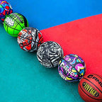 AND1 Fantom Rubber Basketball: 2 Pack Official Regulation Size 7 (29.5 inches) Rubber Basketball - Deep Channel Construction Streetball, Made for Indoor Outdoor Basketball Games