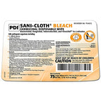 Sani-Cloth Bleach Disposable Wipe - Hospital-Grade Surface Cleaner for Bathroom, Equipment - Large Canister, 6 inch. x 10.5 inch, 75 Total