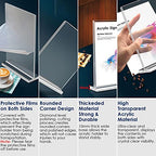 newnewshow 8.5x11 Acrylic Sign Holder 3 Pack Vertical Double-Sided Display (Optional 8.5x11 8.5x5.5 5x7 Horizontal and Vertical)…