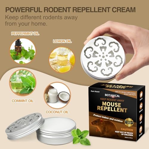 Dark Master 6 Pack Rodent Repellent for Car Engines, Mighty Peppermint Oil to Repel Mice and Rats,Environmentally Friendly and Humane Mouse Trap for Car Engines,House (Mint)