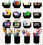WallPeg MADE IN USA Pegboard Bins - Kit PB-20 - Hooks to Peg Board Panel Organize Hardware Arrange Accessories Workbench Tool Organizer Garage Storage