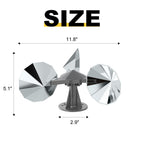 OFFO Bird Scare Reflective Device, Bird Reflector with Plastic Base for Outside Patio, Keep Pigeon Woodpeckers and Sparrows Away from Outdoor Boats Roofs Gardens