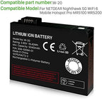 SHENMZ W-20 Battery for NETGEAR Nighthawk 5G WiFi 6 Mobile Hotspot Pro by AT&T W-20 MR5100 MR5200, MR5200-100EUS Higher Capacity Replacement Battery