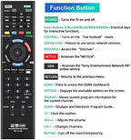 Gvirtue Universal Remote Control for Sony TV, Replacement for Almost All Sony Bravia 4K 8K UHD HD LED OLED LCD Smart TV, with Netflix Button