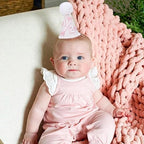 WAOUH Half Birthday Hat - Bow Cake Smash Crown for 6 Month Baby, Mini Photo Prop