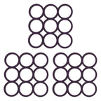 myHomeBody Silicone Trivet Heat Resistant Mat | Potholders for Kitchens | Trivets for Hot Dishes, Hot Pads for Kitchen | Kitchen Accessories Cooking Accessories | Violet Loops, Set of 3