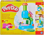 Play-Doh Light & Look Microscope for Kids 3 Years & Up, Electronic Preschool Toys for Girls & Boys, 9 Accessories & 5 Colors