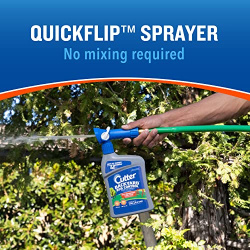 Cutter Backyard Bug Control Spray Concentrate (2 Pack), Kills Mosquitoes, Fleas & Listed Ants, 32 fl Ounce