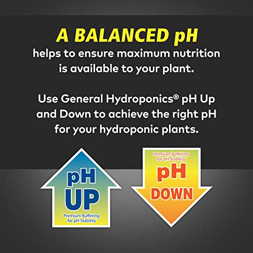 General Hydroponics pH Up Liquid Premium Buffering For pH Stability, 1-Gallon