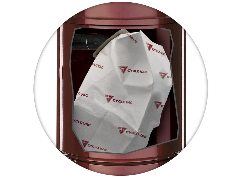 CycloVac TDSAC93C High Efficiency Heavy Duty Central Vacuum Electrostatic Bags | Set of 3 Bags