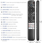 Replacement for TCL Google TV Remote Control, RC813 Compatible with TCL QM8/QM7/S5/S4/S3/Q7/Q6/Q5 4K UHD HDR LED QLED QD-MiniLED Full-HD Smart TVs