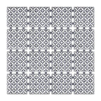 Square Shower Mat Non Slip - Shower Floor Mat with Suction Cups and Drain Holes - Anti Slip Shower Stall Mat for Elderly Kids - Machine Washable 24 x 24 inch Grey