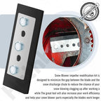 Snow Blower Impeller Modification Kit - 1/4" 3-Blade Universal, for Modifies 2-Stage Machine (3)