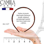 Camila Paris AD105 French Fashion Headband for Women, Skinny with Teeth for Strong Hold Grip Women's Hairband, Very Flexible, No Slip and Durable Styling Girls Hair Accessories, Made in France