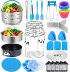 Accessories for Instant Pot, Sugaroom Pressure Cooker Accessories Set Compatible with Instant Pot Accessories 6 qt 8 quart - 2 Steamer Baskets, Springform Pan, Egg Rack, Egg Bites Mold and More