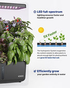iDOO Hydroponics Growing System Kit 8Pods, Christmas Gifts for Women Mom, Herb Garden Indoor with LED Grow Light for Home, Built-in Pump, Auto-Timer, Adjustable Height Up to 13.6", 8Pods WiFi-Black