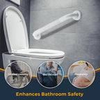 Grab Bars for Shower, 2 Pack 24-Inch Anti Slip Shower Handles for Elderly, Safety Shower Grab Bar, Stainless Steel Handicap Grab Bars for Bathroom (White 1" Diameter)