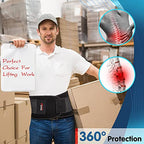 FEATOL Back Brace for Lower Back Pain, Back Support Belt for Women & Men, Breathable Lower Back Brace with Lumbar Pad, Lower Back Pain Relief for Herniated Disc, Sciatica, Large Size/ X Large Size (Waist :30''-38.6'')