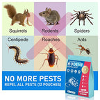 Lousye 12 Pouches Rodent Repellent, Mighty Mint Mouse Repellent,Environmentally Friendly and Humane Mouse Trap for Home, Car Engines, Pest Control for Indoor (White)