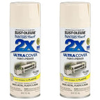 Rust-Oleum 249110 Painter's Touch 2X Ultra Cover Spray Paint, 12 oz, Gloss Ivory (Pack of 2)