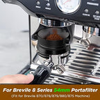 2023 New Upgraded 54mm Espresso Dosing Funnel | Hands-Free Dosing Funnel Espresso Machine Accessories | 54mm Funnel Replacement Fit for Breville Machine 870/879/880/875 (Black)