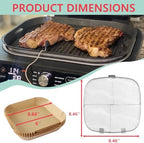 Splatter Shield & 100 PCS Paper Liners for Ninja AG300 AG301 AG400 AG301C AG300C Foodi Air Fryer Accessories, Stainless Steel Splash Guard for Ninja 5 in 1 Smart Xl Indoor Grill Mesh Screen