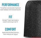 Comply P-Series | Memory Foam Replacement Ear Tips Designed for Etymotic, NuForce, ISOtunes PRO, Q-Jays, & More | Superior Noise Isolation, Ultimate Comfort, Secure Fit | Black, Large (3 Pairs)